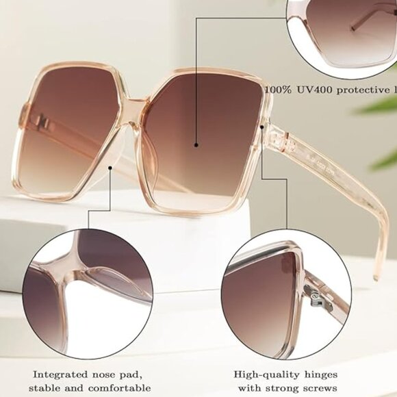 Oversized square sunglasses - Picture 3 of 4